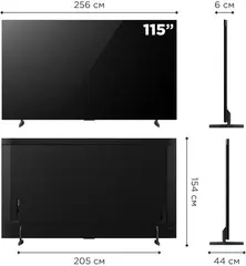 Телевизор QLED TCL 115" 115X955 черный/черный 4K Ultra HD 144Hz DVB-T DVB-T2 DVB-C DVB-S DVB-S2 USB WiFi Smart TV (RUS)