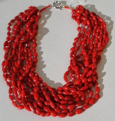 Селена (колье коралл)