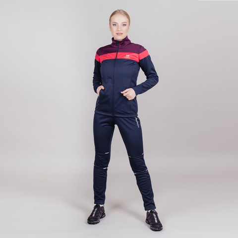 Лыжная куртка женская Nordski Drive blueberry-pink