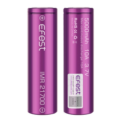 Аккумулятор 21700 Efest Li-Mn 3.7V, 5000mAh, 10A