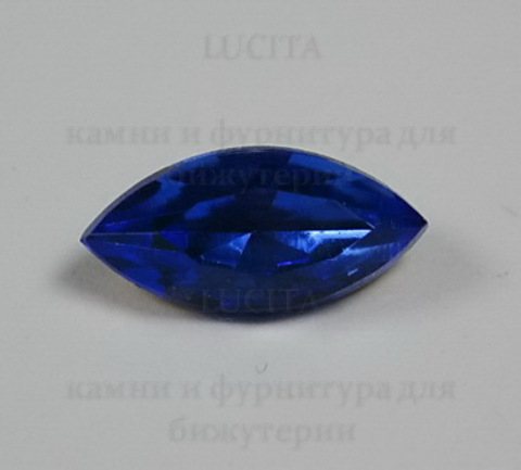 Ювелирные стразы Preciosa Sapphire (15х7 мм) ()
