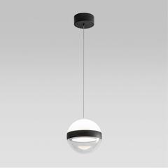 5075/9L L-VISION ODL24 511 черный/прозрачн./молочный/металл/акрил Подвес LED 9W 4000K 480лм RONI