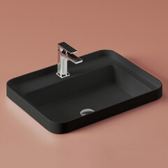 ArtCeram Fuori Scala TFL034 17 00 Раковина накладная, 60.5x45.5, цвет: чёрный фото