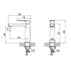 Смеситель для раковины Lemark Plus Grace - LM1537C