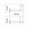 WasserKRAFT Leine K-5096 Держатель туалетной бумаги, цвет: хром