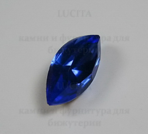 Ювелирные стразы Preciosa Sapphire (15х7 мм) ()
