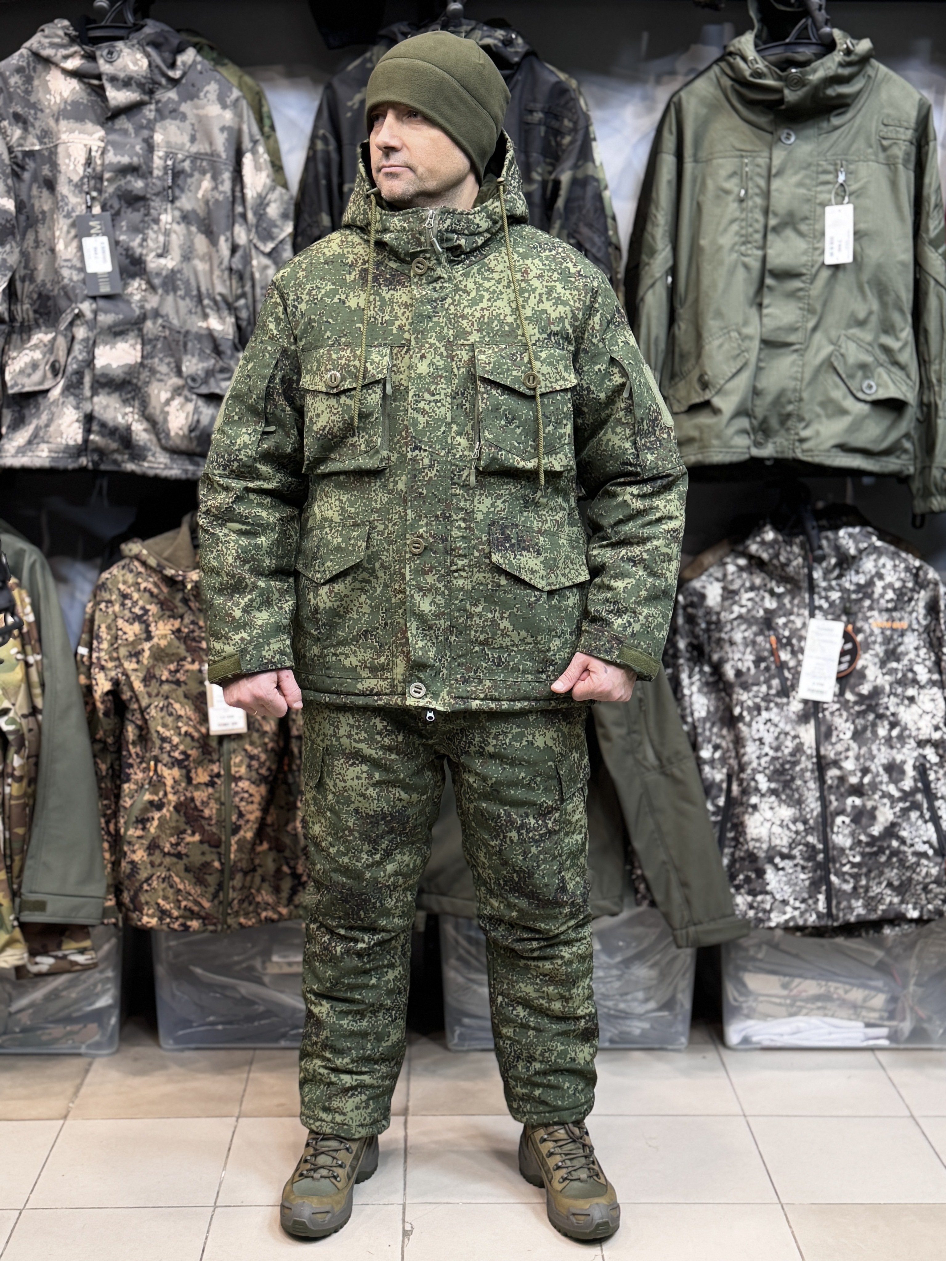 Костюм тактический горка пиксель зима
