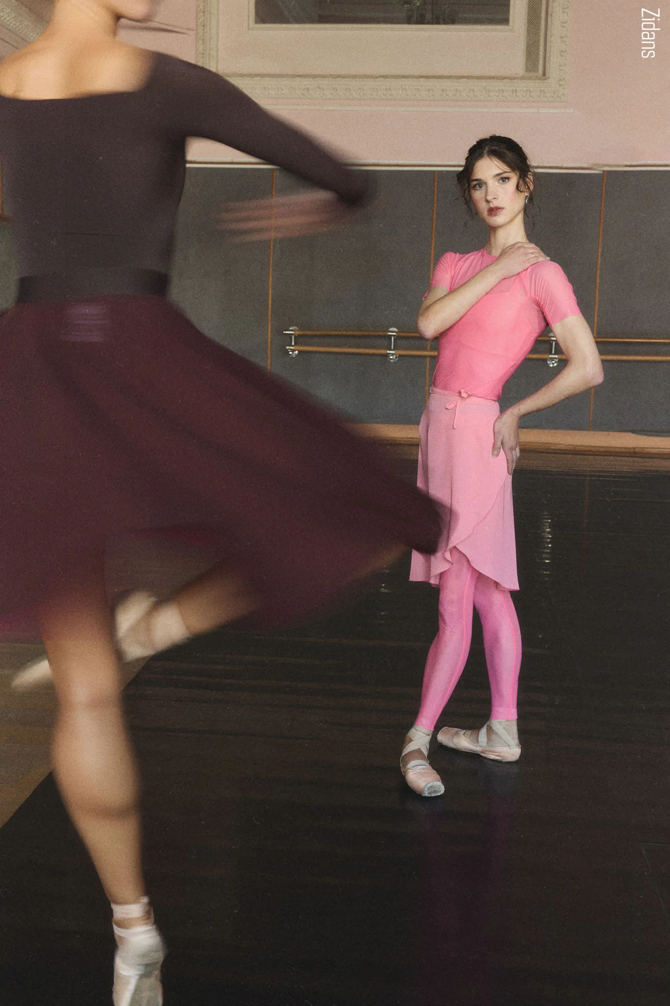 Wrap skirt with ties | bubblegum