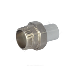 Муфта трубная PP-R комбинированная разъемная белая Дн 32х3/4" Ру25 НР VALFEX 10158220