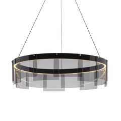 Люстра D8825P/M-800 black/smoky