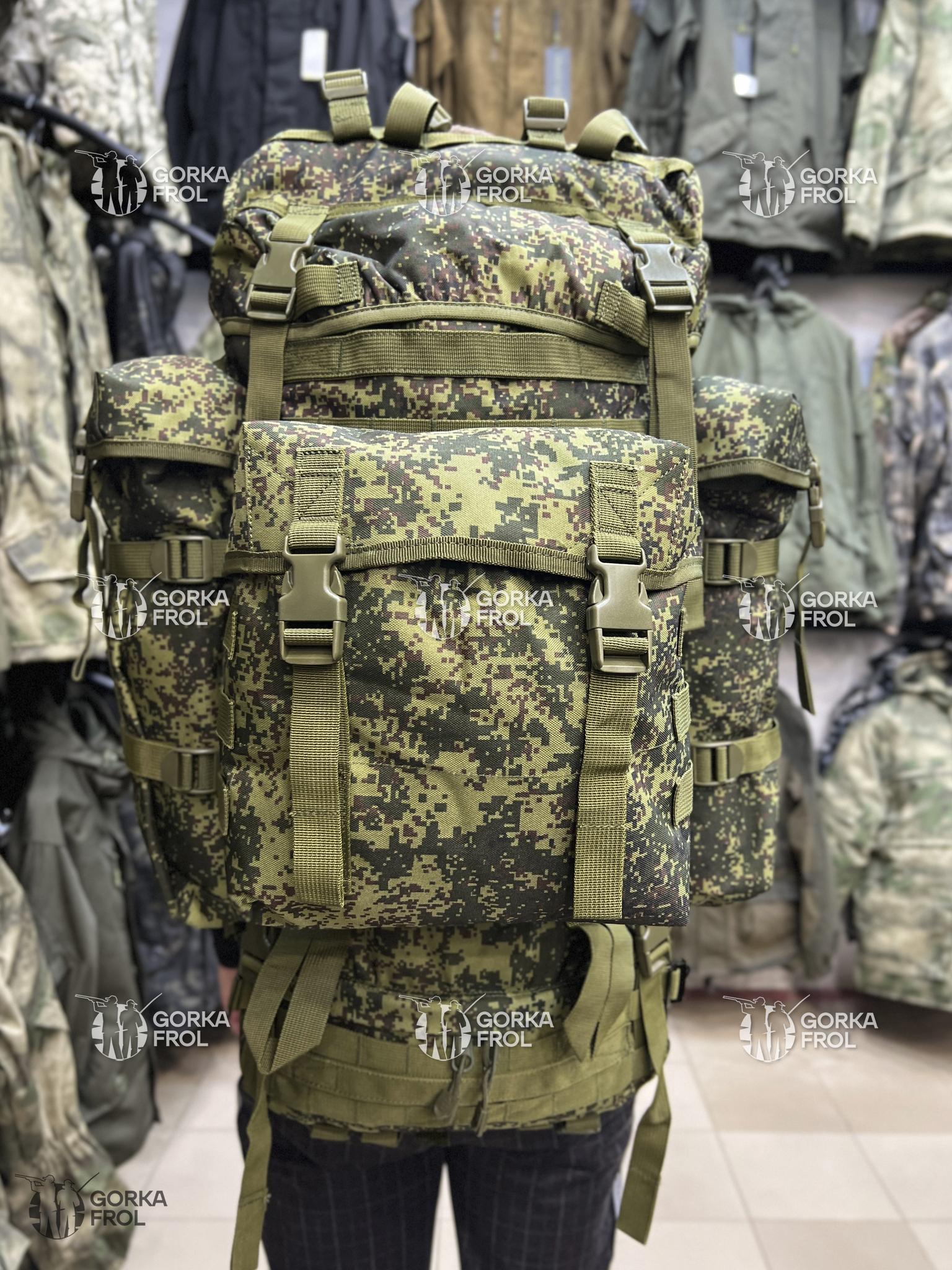 Рюкзак тактический 85 л Cordura 900D Пиксель