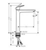 Hansgrohe Logis 71258670 Высокий смеситель для раковины (чёрный матовый)