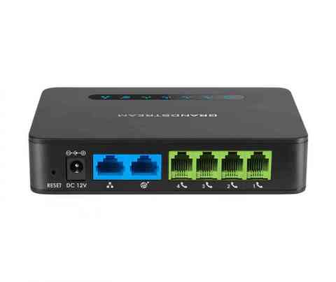 Grandstream HT814 - телефонный адаптер. 4xFXS, 1xLAN, 1xWAN, (1GbE)Gigabit Ethernet
