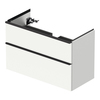 Duravit D-Neo DE435601818 Тумбочка подвесная, 984x452хh625 мм, 2 ящика, цвет: Белый матовый (для раковины 236710)
