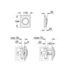 GROHE Surf 37018000 Клавиша смыва для писсуара