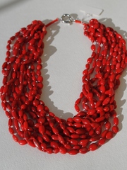Селена (колье коралл)