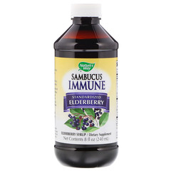 Nature's Way, Sambucus Immune, бузина, стандартизированная, 240 мл (8 жидких унций)