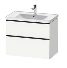 Duravit D-Neo DE435501818 Тумбочка подвесная, 784x452хh625 мм, 2 ящика, цвет: Белый матовый (для раковины 236780) фото