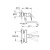 GROHE Eurodisc Cosmopolitan 33772002 Смеситель для мойки настенный