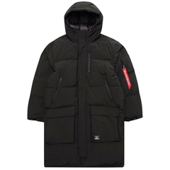 Пуховик Alpha Industries Long Puffer Parka Black (Черная)