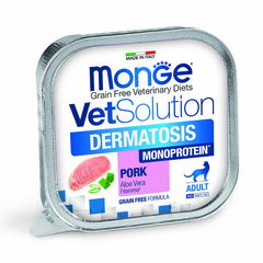 Влажный корм диетический Monge VetSolution Cat Dermatosis Дерматозис для кошек при заболеваниях кожи 100 г