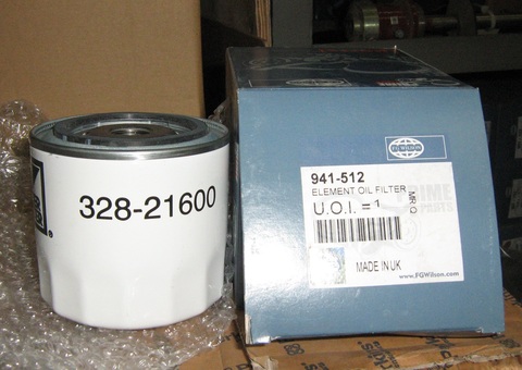 Фильтр масляный 941-512 FG WILSON АРТ: 941-512