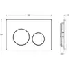 BelBagno BB-03C-GM Кнопка смыва, оружейная сталь