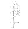 Ideal Standard Joy Neo BD441A5 Двурукоятковый смеситель для биде под 1 отверстие, с донным клапаном, 5 л/мин Magnetic Grey / Магнит