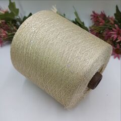 Sequin Lurex люрекс с пайеткой 3000м/100гр 016 Шампанское, пайетка галографическая