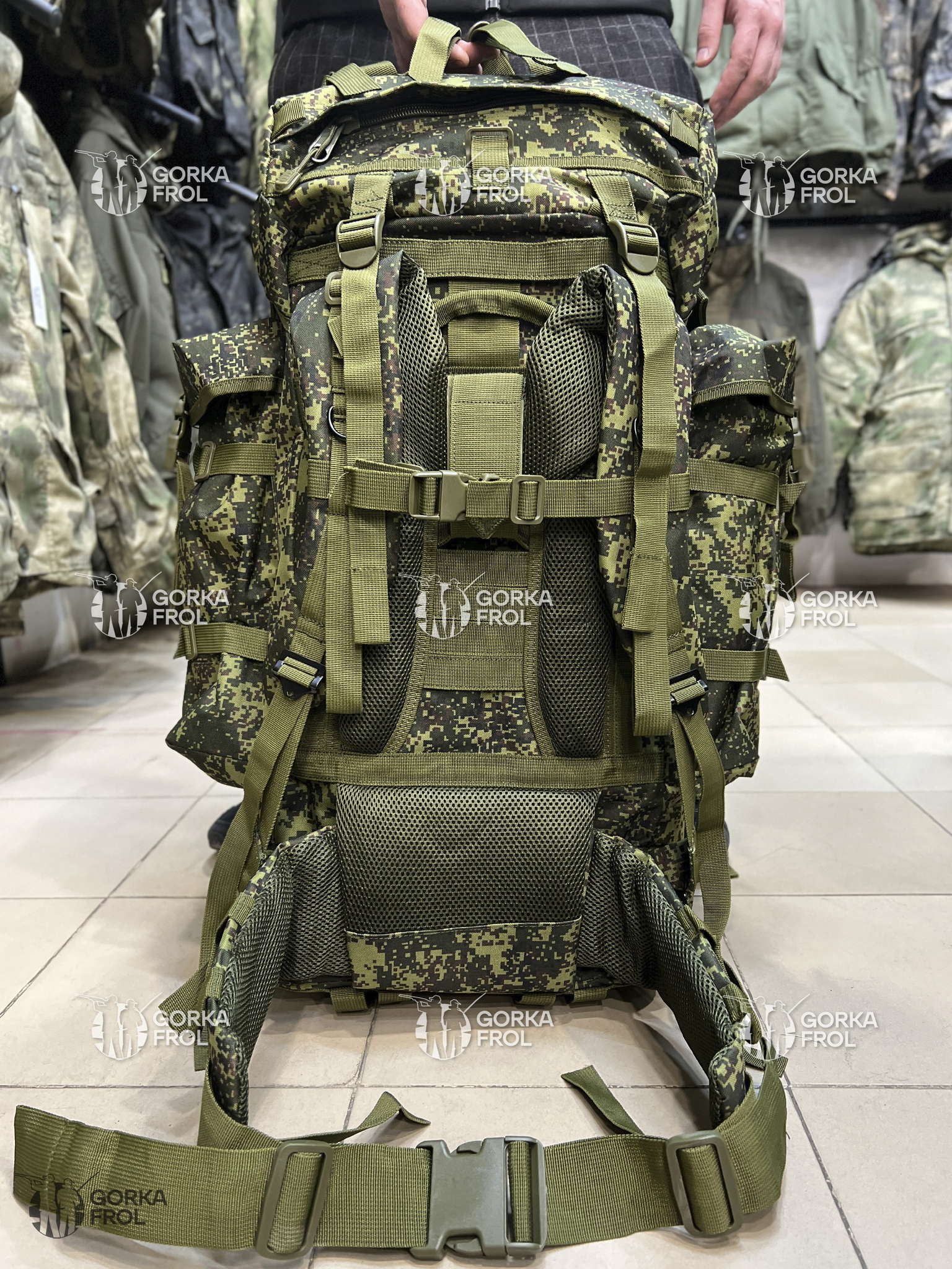Рюкзак тактический 85 л Cordura 900D Пиксель
