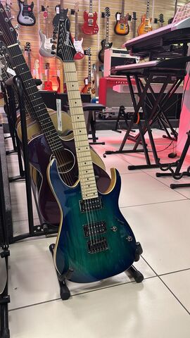 IBANEZ RG421AHM-BMT электрогитара, 6 струн, цвет - синий