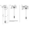 Gessi 316 54399#707 Излив потолочный с удаленным управлением (не входит в комплект), цвет: brushed black metal pvd