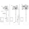 Gessi 44679#031 Встраиваемая часть для настенного электронного смесителя с удаленным управлением, цвет хром
