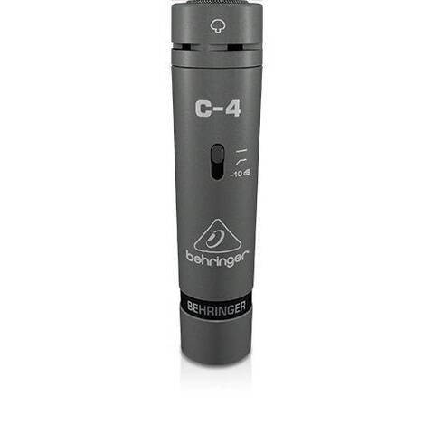 BEHRINGER C-4 комплект из 2-х кардиоидных конденсаторных микрофонов, включает планку с держателями, ветрозащиту, кейс