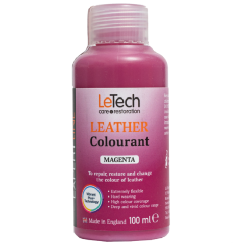 LeTech Expert Line Краска для кожи (Leather Colourant) Magenta, 100мл