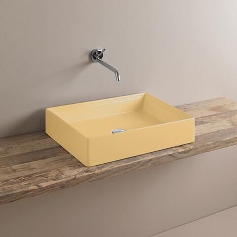ArtCeram Scalino SCL002 12 00 Раковина накладная, 55x38, цвет: жёлтый