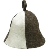Шапка войлочная серо-белая - 2