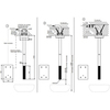 Gessi 44679#031 Встраиваемая часть для настенного электронного смесителя с удаленным управлением, цвет хром