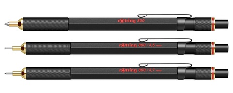 Карандаш механический Rotring 800+ Matte Black, 0.5 mm  (1900181)