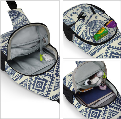 Картинка рюкзак однолямочный Nevo Rhino 8999-1-NW Lucky Elephant - 2