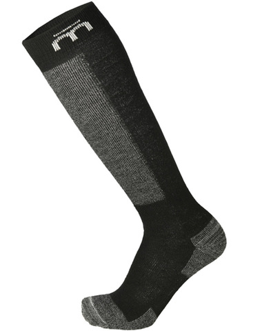 Премиальные термоноски гольфы Mico Warm Control Black для горных или беговых лыж