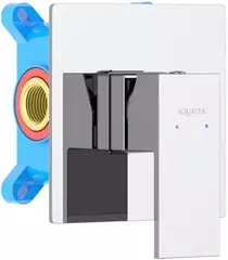 Aquatek Либра AQ1666CR Смеситель для душа (внешняя и скрытая часть), цвет: хром фото