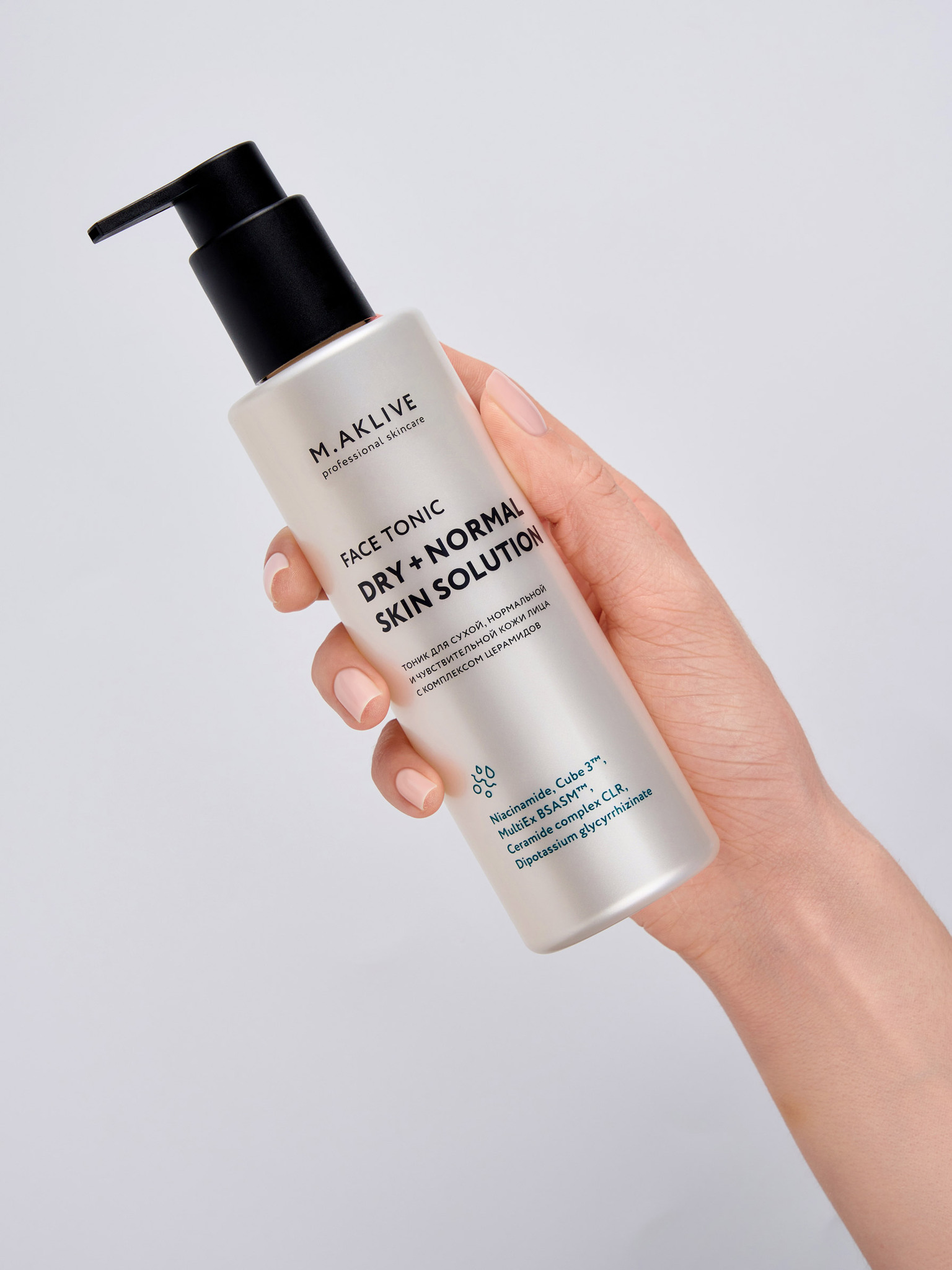 M.Aklive Face Tonic Dry + Normal Skin Solution Тоник для лица "Решение для сухой и нормальной кожи" 200 мл