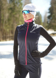 Детский лыжный жилет Nordski Motion BlueBerry/Pink