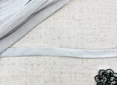 Шнур плоский х/б, ш. 1,5 см, турецкое плетение, отбеленный