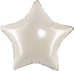 Шар F 18''/46 см, Звезда, Макарунс, Кремовый.