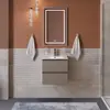 BelBagno KRAFT 39-500/390-2C-SO-СO База под раковину подвесная с фрезерованными ручками по всей длине фасада с 2 выкатн. ящ.,Бежевый Мат.,500x395x500