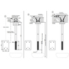 Gessi 44679#031 Встраиваемая часть для настенного электронного смесителя с удаленным управлением, цвет хром