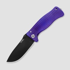 Фото Нож складной LionSteel SR1 VB (VIOLET), сталь Black PVD-Coated Sleipner, рукоять титан, фиолетовый