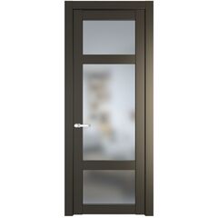 Межкомнатная дверь эмаль Profil Doors 1.3.2PD перламутр бронза остеклённая